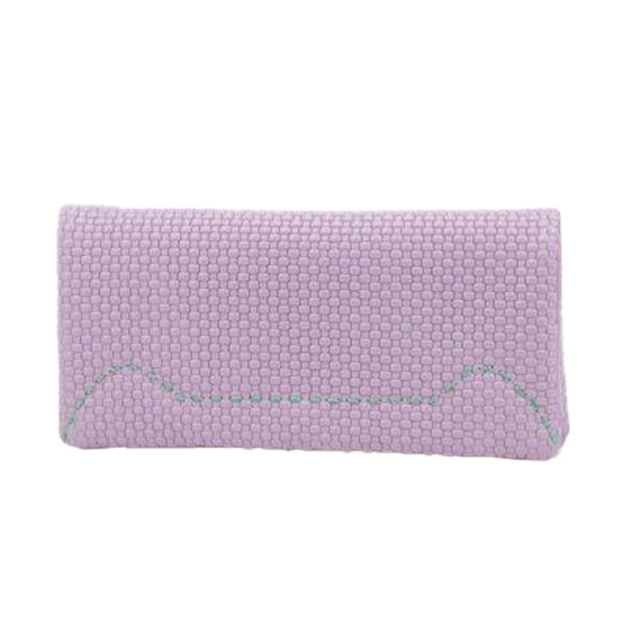 【tsumori chisato CARRY】 57892 エンボスメッシュ かぶせ長財布 ネコステッチ ウォレット サイフ レディース プレゼント 母の日 敬老の日 ピンク 日本製