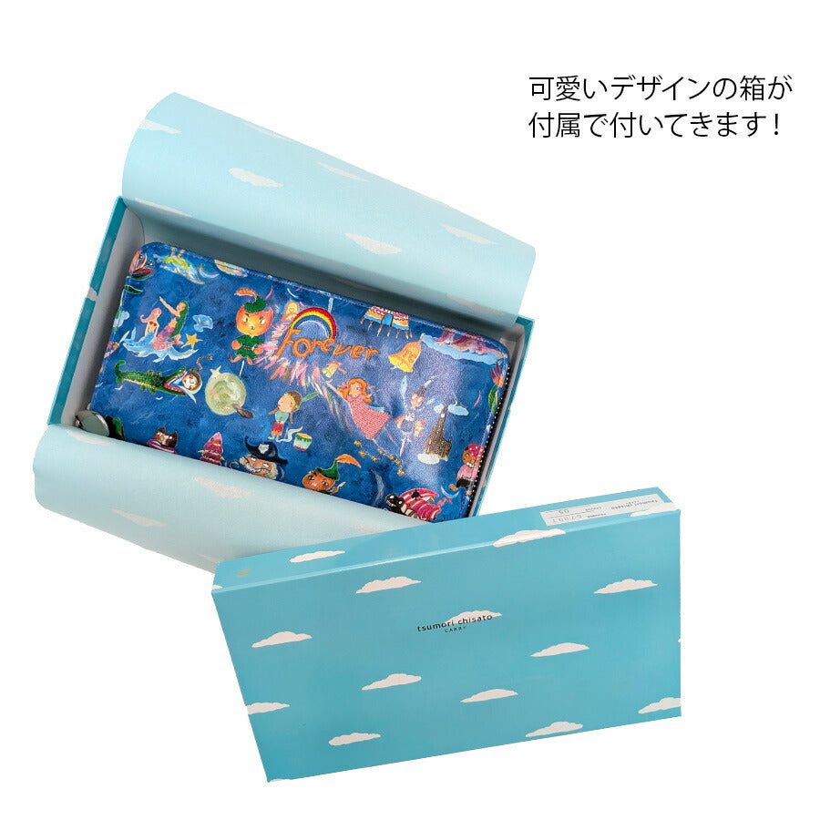 【tsumori chisato CARRY】 57897 ピーターパン ラウンドファスナー長財布 ウォレット サイフ レディース プレゼント ギフト 母の日 敬老の日 ピンク 日本製