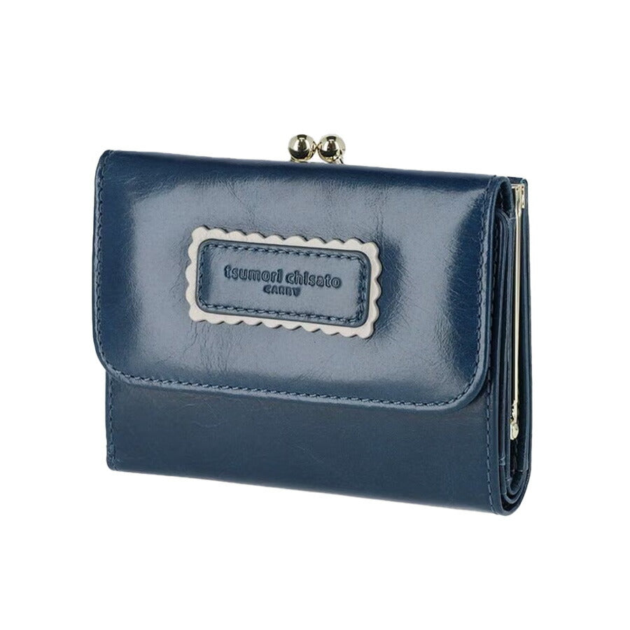 【tsumori chisato CARRY】 57900 シンプルバイカラー がま口折り財布 ウォレット サイフ レディース プレゼント ギフト 母の日 敬老の日 グリーン