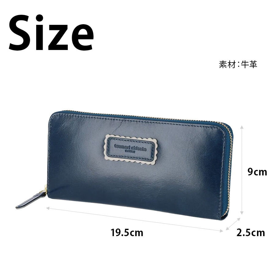 【tsumori chisato CARRY】 57901 シンプルバイカラー ラウンド長財布 ウォレット サイフ レディース プレゼント ギフト 母の日 敬老の日 グリーン