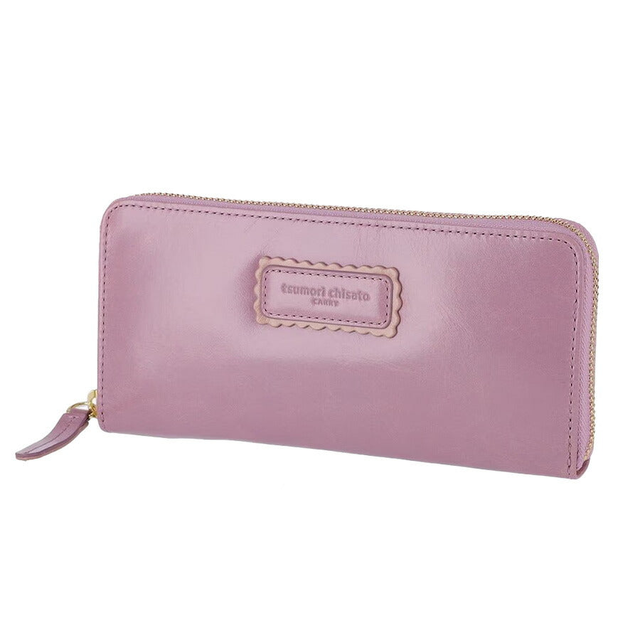 【tsumori chisato CARRY】 57901 シンプルバイカラー ラウンド長財布 ウォレット サイフ レディース プレゼント ギフト 母の日 敬老の日 グリーン