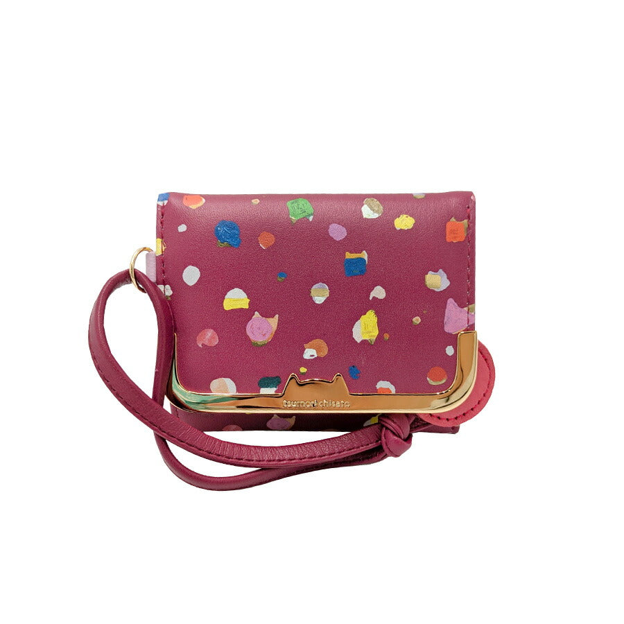 tsumori chisato CARRY 57930 てんてん ミニ財布 財布 さいふ サイフ ウォレット 普段使い 使いやすい 羊革 レディース プレゼント ギフト ブラック 日本製