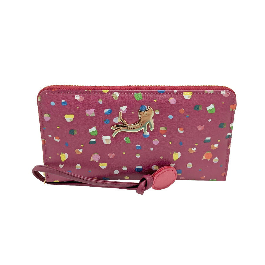 tsumori chisato CARRY 57931 てんてん ラウンド長財布 さいふ サイフ ウォレット 普段使い 使いやすい 羊革 レディース プレゼント ギフト ブラック 日本製