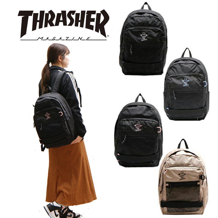 THRASHER スラッシャー MarkGonzales マークゴンザレス リュック 26L THR-263 カバン バッグ メンズ レディース 撥水 スケーター ストリート アウトドア 旅行 GONZ デイリー使い キャンプ 学生 おしゃれ 人気