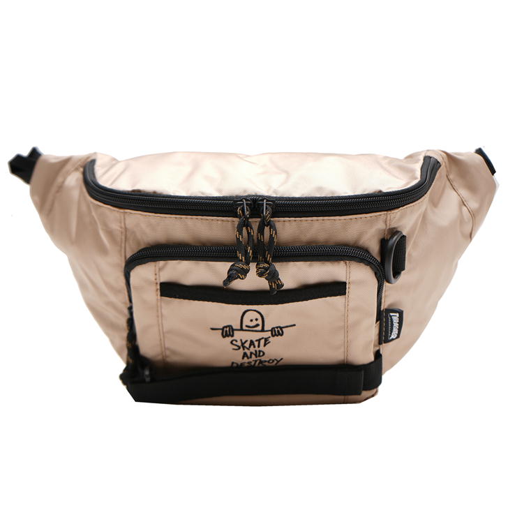 【レターパック配送】THRASHER スラッシャー MarkGonzales マークゴンザレス ウエストバッグ ボディバッグ ウエストポーチ ヒップバッグ THR-265 鞄 バッグ メンズ レディース 撥水 スケーター ストリート アウトドア 旅行 GONZ デイリー使い キャンプ 学生 おしゃれ 人気