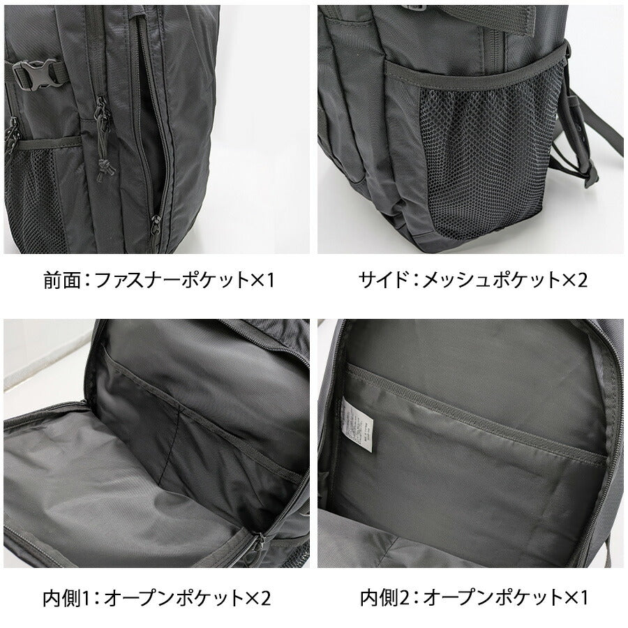 THRASHER thr282 バックパック 30L リュック 大容量 リュックサック 通勤 通学 かばん 普段使い ユニセックス メンズ レディース プレゼント ギフト ブラック