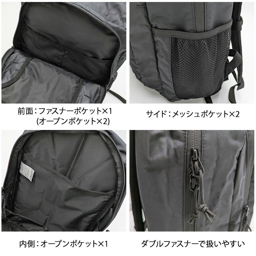 THRASHER thr283 バックパック 25L リュック 大容量 リュックサック 通勤 通学 かばん 普段使い ユニセックス メンズ レディース プレゼント ギフト ブラック