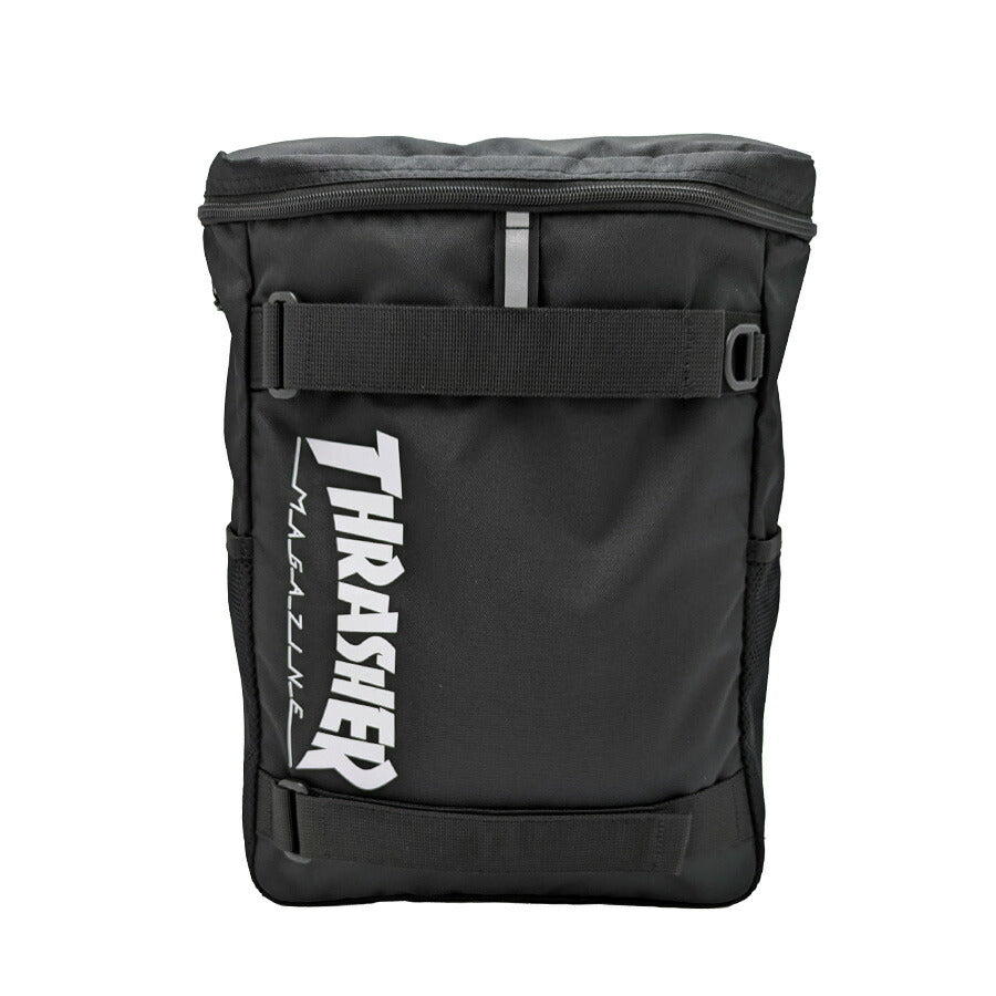 THRASHER thr289 BOXバックパック 20L リュック 大容量 リュックサック 通学 かばん 普段使い 女の子 男の子 子供 ジュニア キッズ プレゼント ギフト ブラック