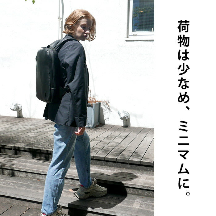 【当店オリジナルエコバッグプレゼント中！】【T・S・O・G】ティーエスオージー リュック cs23 防水 本革 牛革 リュックサック バックパック ビジネスバッグ シンプル ブランド ブラック おしゃれ かっこいい ファッション プレゼント 贈り物  通勤 通学