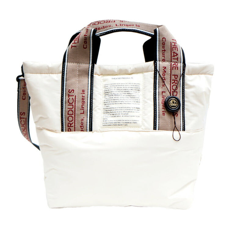 THEATRE PRODUCTS シアタープロダクツ トートバッグ Mサイズ CL231014 2WAY ショルダー バッグ 鞄 レディース 人気 オシャレ インスタ 表参道 シンプル カジュアル ベストセラー プレゼント ブラック アイボリー