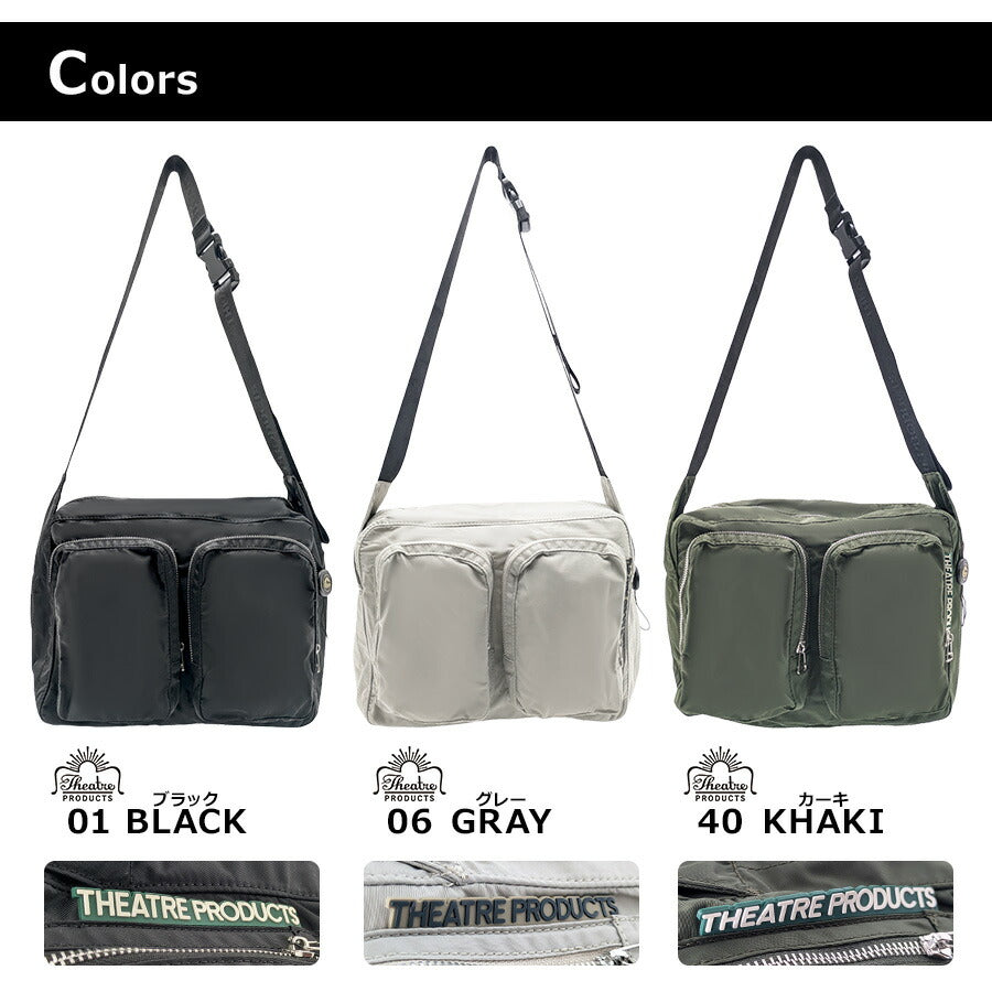 【THEATRE PRODUCTS】CL240304 ショルダーバッグ かばん 鞄 カバン バッグ シアタープロダクツ ブラック グレー カーキ  使いやすい 斜め掛け レディース おしゃれ かわいい 普段使い