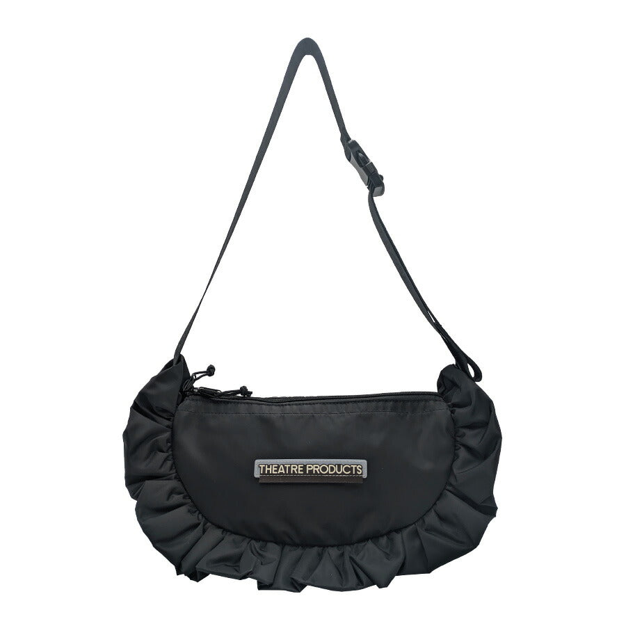 【THEATRE PRODUCTS】cl240858 NYLON FRILL ROUND SHOULDER BAG -L- ショルダー レディース かばん バッグ おしゃれ ギフト プレゼント ブラック