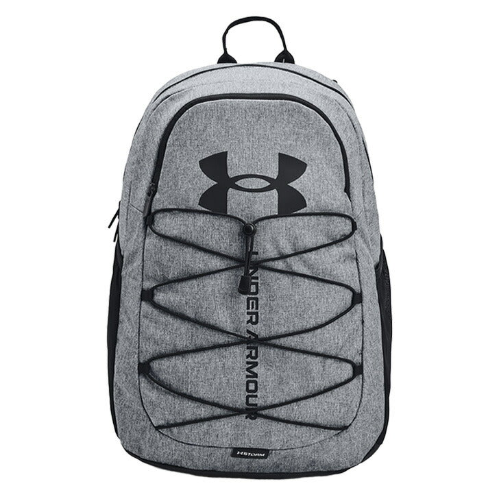 【UNDER ARMOUR】アンダーアーマー UA ユニセックス トレーニング ハッスル スポーツ 26L リュック バックパック 1364181 ヒートギアショルダーストラップ 耐摩耗素材 バンジーコード仕様 STORM ストーム 撥水加工 通勤 通学 ジム 部活 スポーツ 合宿