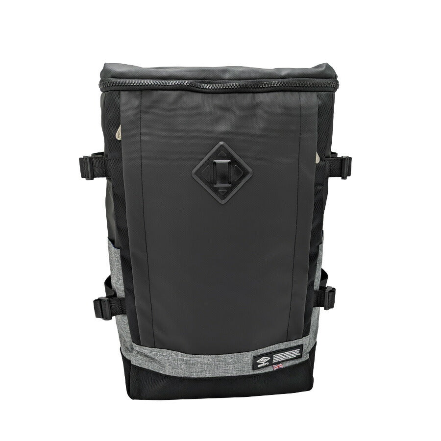 【umbro】70207 リュック 大容量 スクエアリュック 26L バックパック かばん カバン シンプル スポーティー 学生 通学 部活 メンズ プレゼント ギフト ブラック