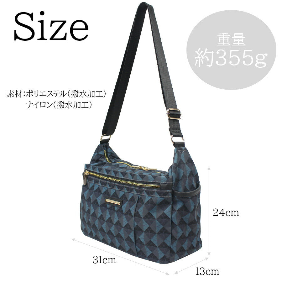 【Via Demizon】VI002 エルバ ショルダー 斜め掛け かばん カバン 鞄 バッグ シンプル ヴィアデミゾン ブラック ベージュ カーキ ネイビー 使いやすい お出かけ 普段使い 日常 母の日 敬老の日 おしゃれ ギフト プレゼント