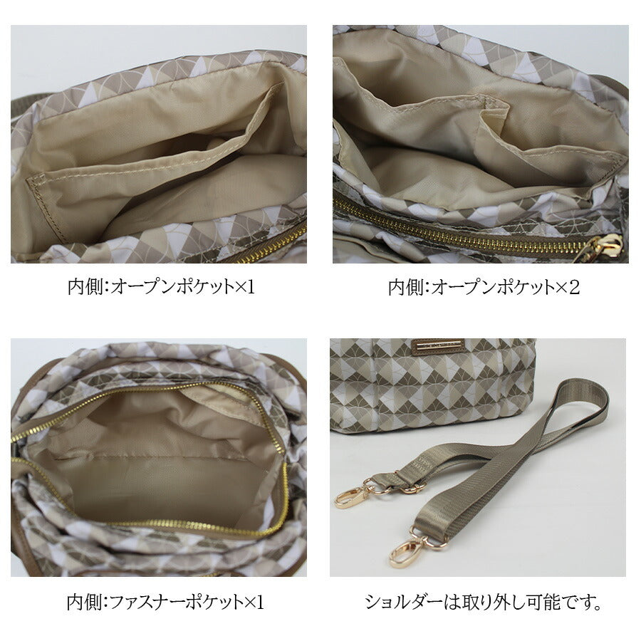 【Via Demizon】VI003 エルバ トートバッグ 斜め掛け 2WAY かばん カバン 鞄 バッグ シンプル ヴィアデミゾン ブラック ベージュ カーキ ネイビー 使いやすい お出かけ 普段使い 日常 母の日 敬老の日 おしゃれ ギフト プレゼント