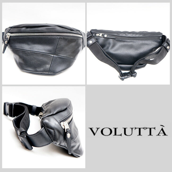 VOLUTTA ヴォルッタ フォルテ ウエストバッグ VOL360 ショルダーバッグ ボディバッグ 斜め掛け 腰 ヒップバッグ 小さめ レザー 大人 かっこいい シンプル プレゼント 父の日 バレンタイン 敬老 メンズ レディース 大人っぽい