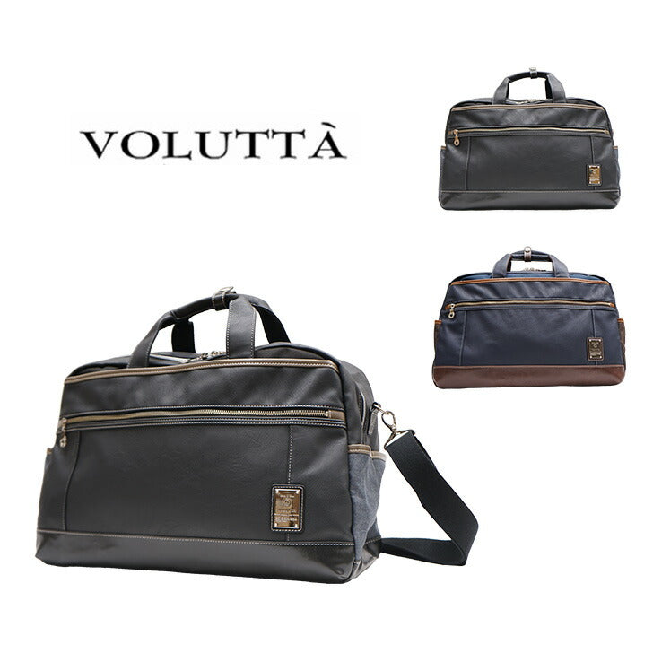 VOLUTTA ヴォルッタ ボストンバッグ  VOL378 2WAYショルダーバッグ 横型 ヨコ型 ショルダー バッグ 斜め掛け 肩掛け カバン メンズ お出かけ サブバッグ 旅行 感謝 ギフト プレゼントお祝い