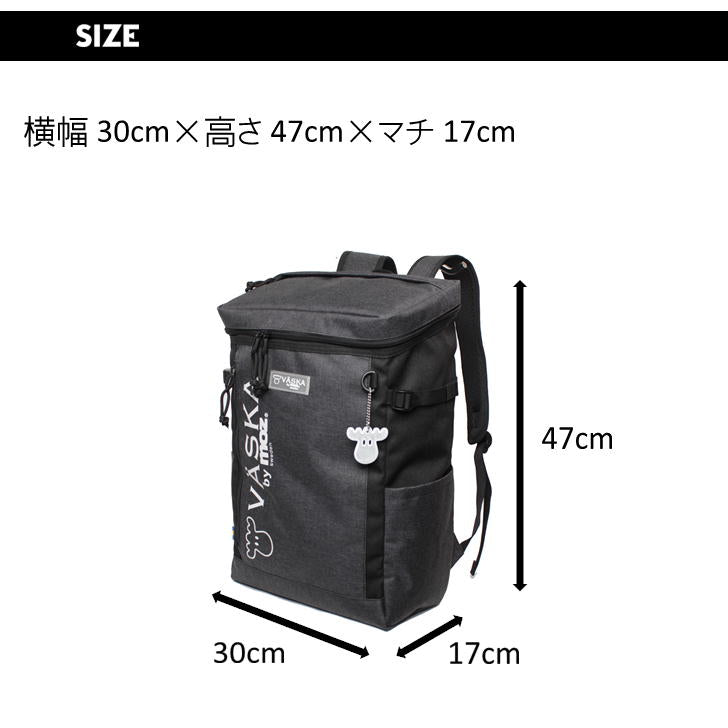 【当店オリジナルエコバッグプレゼント中！】【moz】 モズ スクエアバックパック 30L vzsl-01 リュック メンズ レディース 男女兼用 普段使い スク—ル 通学 学生 部活 おしゃれ 母の日 かわいい