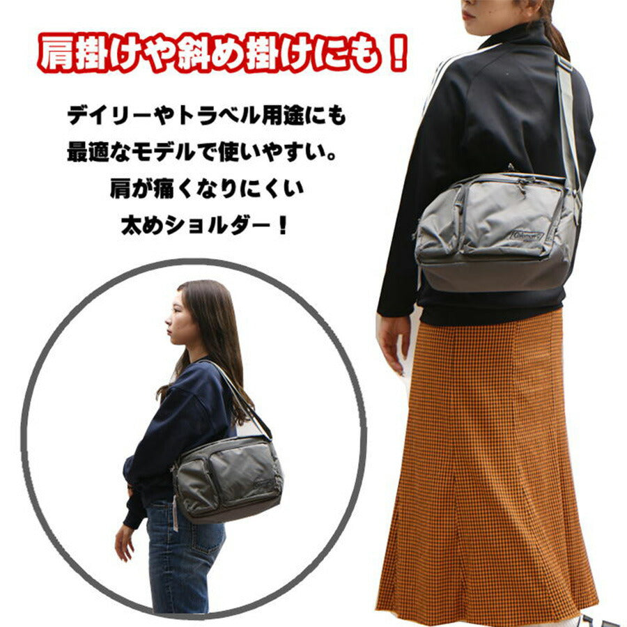 Coleman コールマン walkershoulder ウォーカーショルダー 横型 ショルダーバッグ スクエア メンズ レディース 男性 女性 シンプル カジュアル アウトドア 軽量 通勤 通学 学生 社会人 旅行 部活 習い事 おしゃれ 人気 送料無料 バッグ 鞄