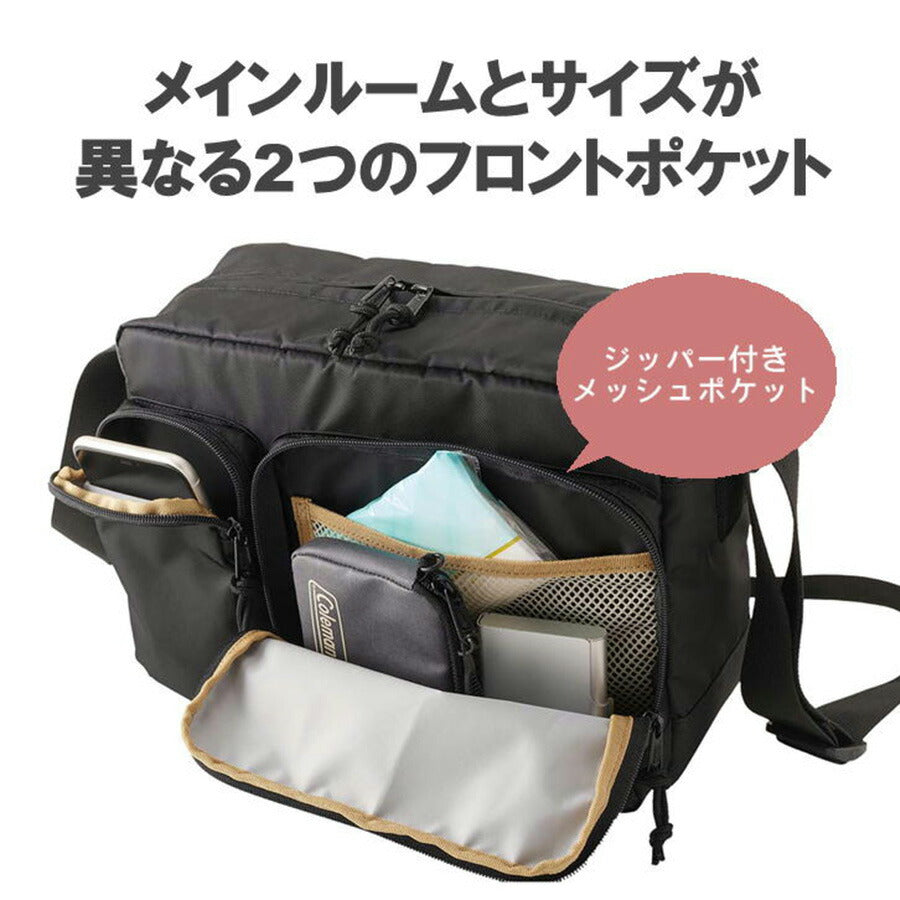 Coleman コールマン walkershoulder ウォーカーショルダー 横型 ショルダーバッグ スクエア メンズ レディース 男性 女性 シンプル カジュアル アウトドア 軽量 通勤 通学 学生 社会人 旅行 部活 習い事 おしゃれ 人気 送料無料 バッグ 鞄
