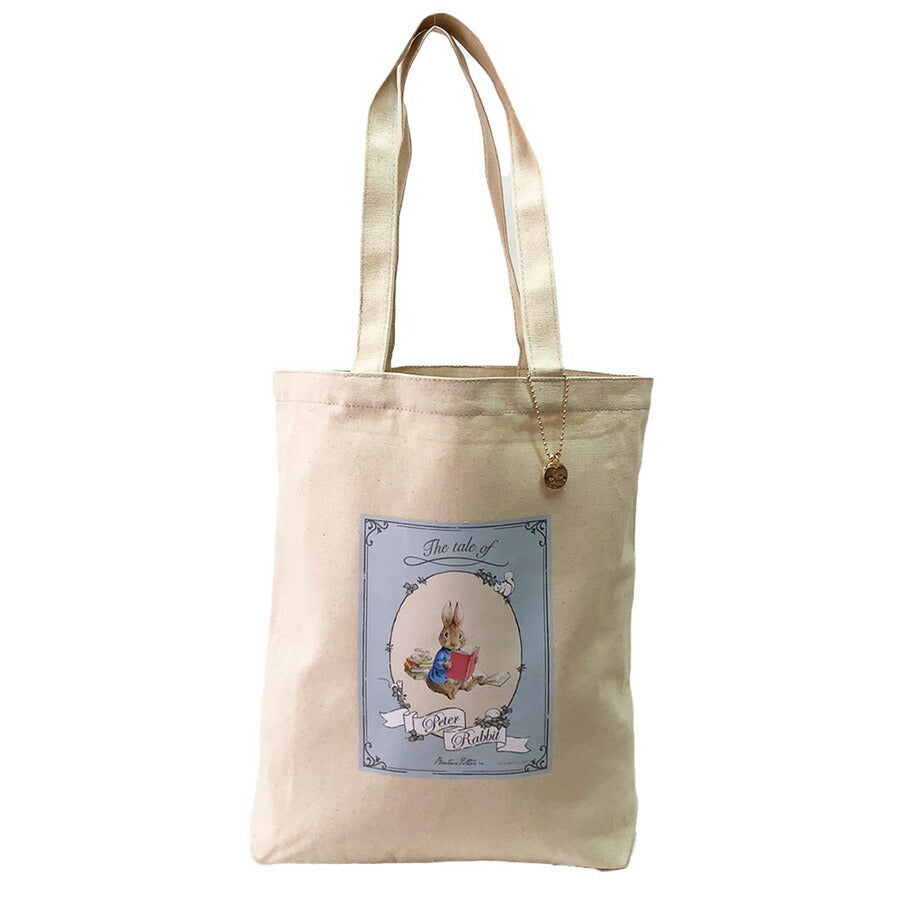 【PETER RABBIT】0633 トートバッグ かばん バッグ 手持ち サブバッグ エコバッグ キャラクター うさぎ ピーターラビット 使いやすい お出かけ 軽量 A4対応