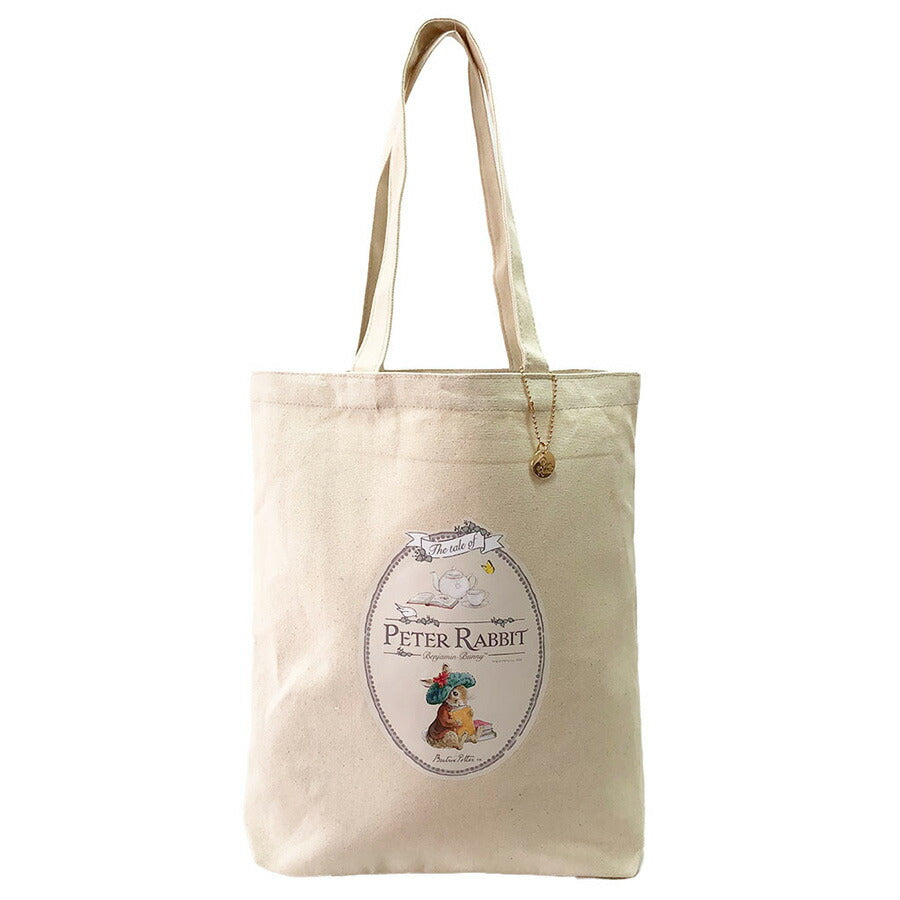 【PETER RABBIT】0633 トートバッグ かばん バッグ 手持ち サブバッグ エコバッグ キャラクター うさぎ ピーターラビット 使いやすい お出かけ 軽量 A4対応