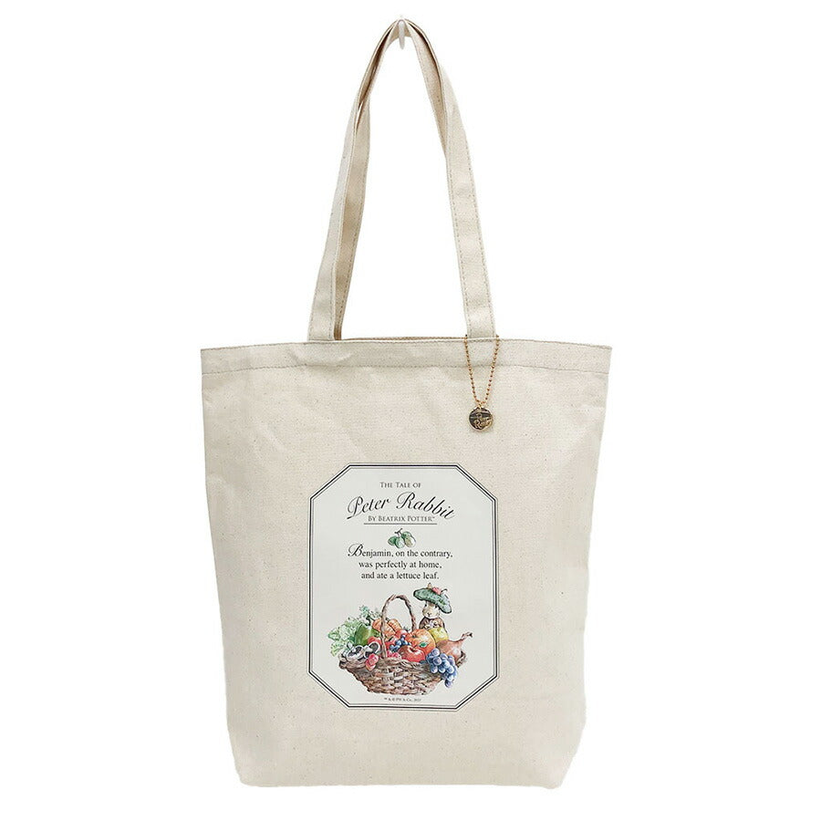 【PETER RABBIT】0633 トートバッグ かばん バッグ 手持ち サブバッグ エコバッグ キャラクター うさぎ ピーターラビット 使いやすい お出かけ 軽量 A4対応