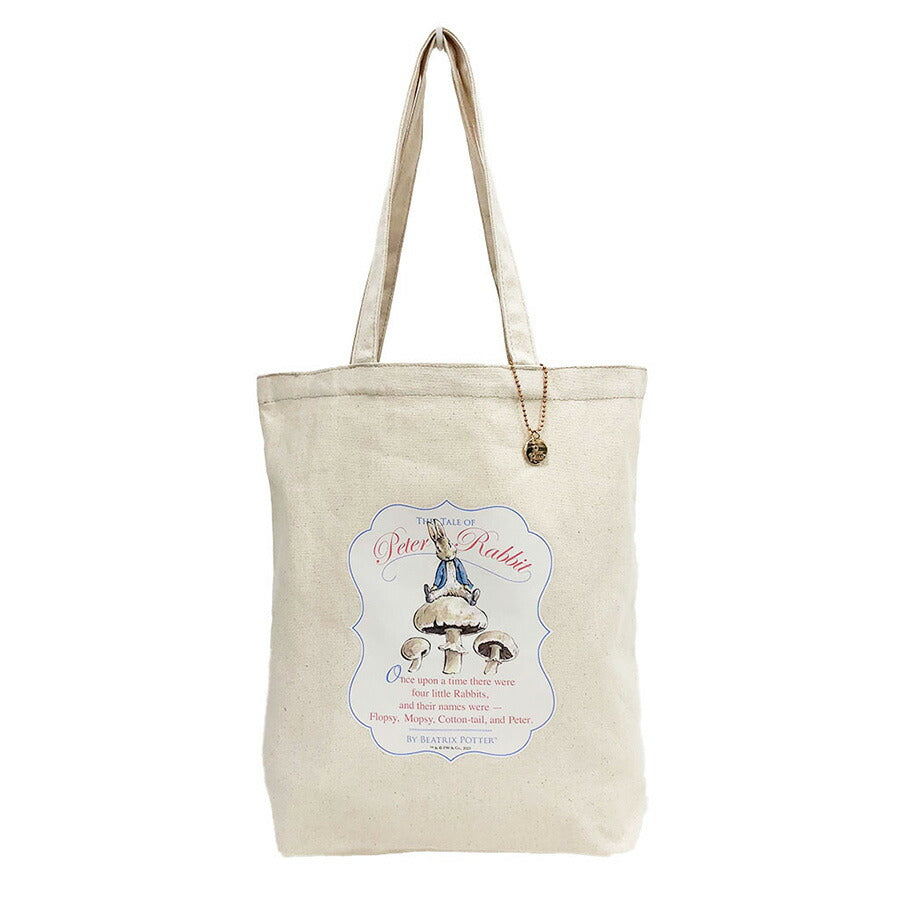【PETER RABBIT】0633 トートバッグ かばん バッグ 手持ち サブバッグ エコバッグ キャラクター うさぎ ピーターラビット 使いやすい お出かけ 軽量 A4対応