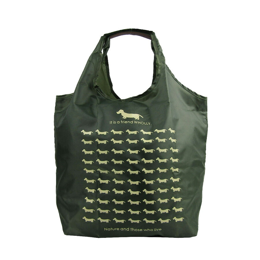 【WHOLLY】 3l02 角型手提げバッグ 鞄 かばん カバン バッグ 犬 ウォーリー エコバッグ お買い物 サブバッグ 使いやすい プレゼント 贈り物 ギフト
