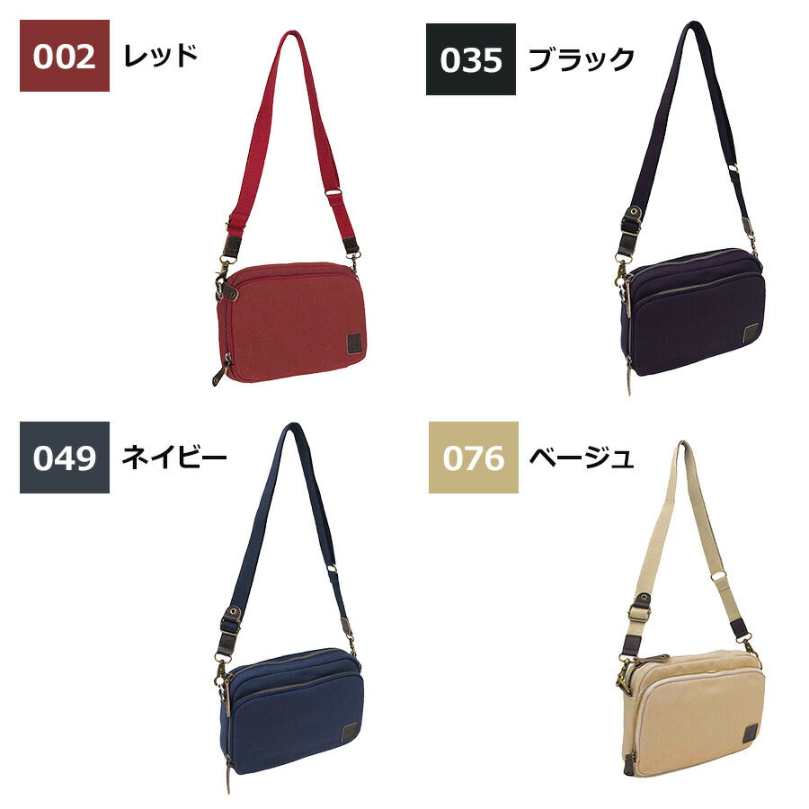 【帆布工房】3X10 ショルダーバッグ 財布ポシェット はんぷこうぼう ハンプ 綿 コットン ミニ ショルダー 使いやすい 財布 カード 通院バッグ サブバッグ ミニバッグ 斜め掛け キーフック ポケット レッド ベージュ ブラック ネイビー プレゼント