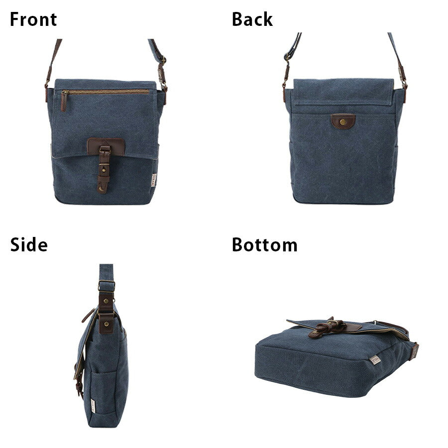 【レターパック配送/時間指定不可】【帆布工房】 3x95 VINTAGE2 ショルダーバッグ 斜め掛け かばん カバン バッグ ユニセックス プレゼント 敬老の日 ブラック