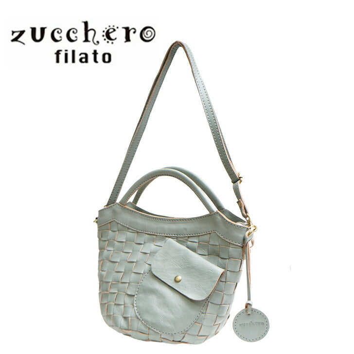 【zucchero filato】48068 本革 2way ハンドバッグ ショルダーバッグ レディース ズッケロ 革 レザー 肩掛け 斜めがけ マチ広 バケツ型 実用的 人気 通学 可愛い シンプル 編込み マチ広 軽量 軽い 小さめ 可愛い 大人 大人可愛い プレゼント ギフト ハンドバッグ 母の日