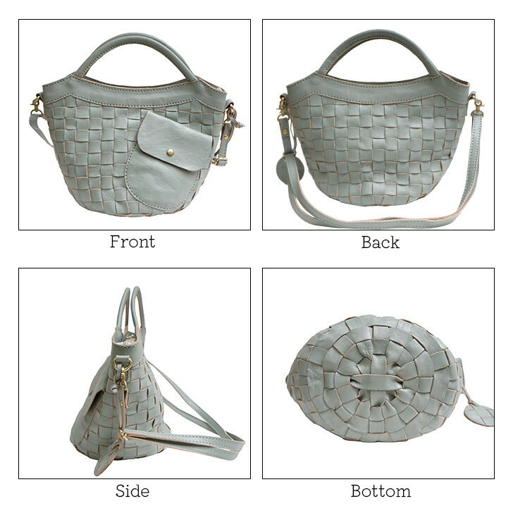 【zucchero filato】48068 本革 2way ハンドバッグ ショルダーバッグ レディース ズッケロ 革 レザー 肩掛け 斜めがけ マチ広 バケツ型 実用的 人気 通学 可愛い シンプル 編込み マチ広 軽量 軽い 小さめ 可愛い 大人 大人可愛い プレゼント ギフト ハンドバッグ 母の日
