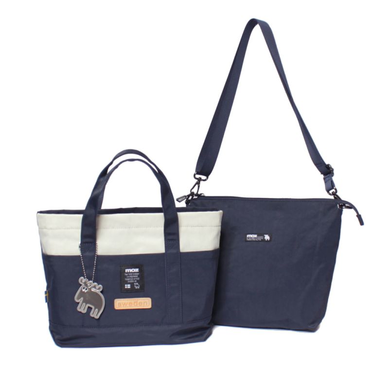 【レターパック発送/時間指定不可】moz モズ ミニトートバッグ バッグインバッグ トートバッグ ショルダーバッグ メッセンジャーバッグ ZZNL-02 ユニセックス 北欧 斜め掛け プレゼント ギフト チャーム付き おしゃれ 母の日 人気 正規取扱店 送料無料